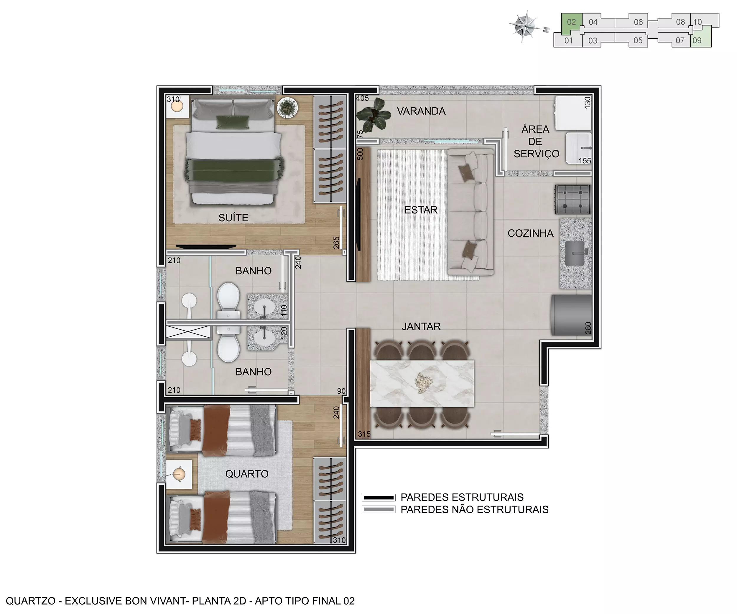 Quartzo-Exclusive-Bon-Vivant-Plantas-2D-Apartamento-Ponta-Final-02